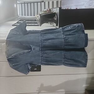 H & M Jean Dress Shortsleeve Size XS